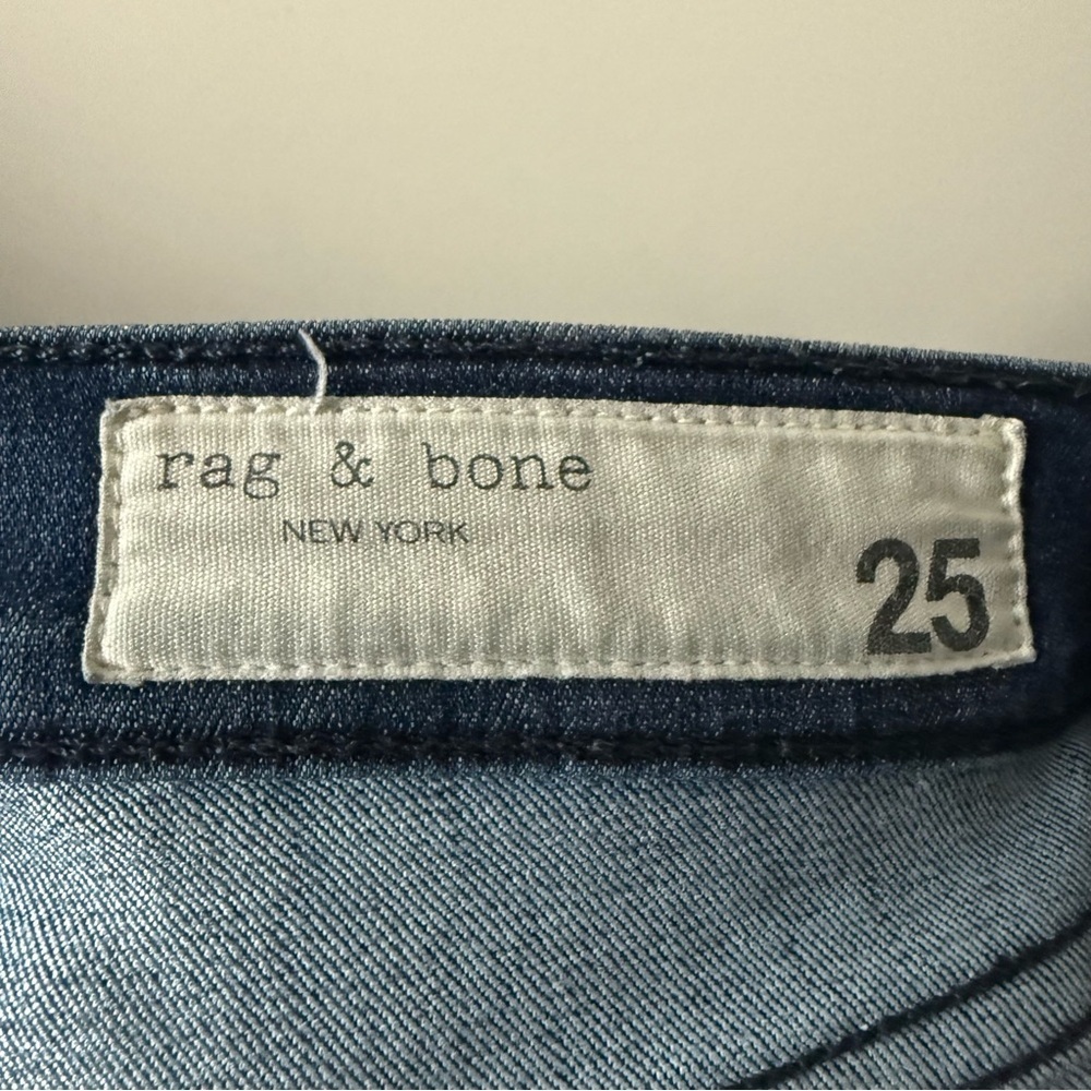 RAG&BONE High Rise Ankle Skinny Jeans in Tonal River Wash - Picture 11 of 13